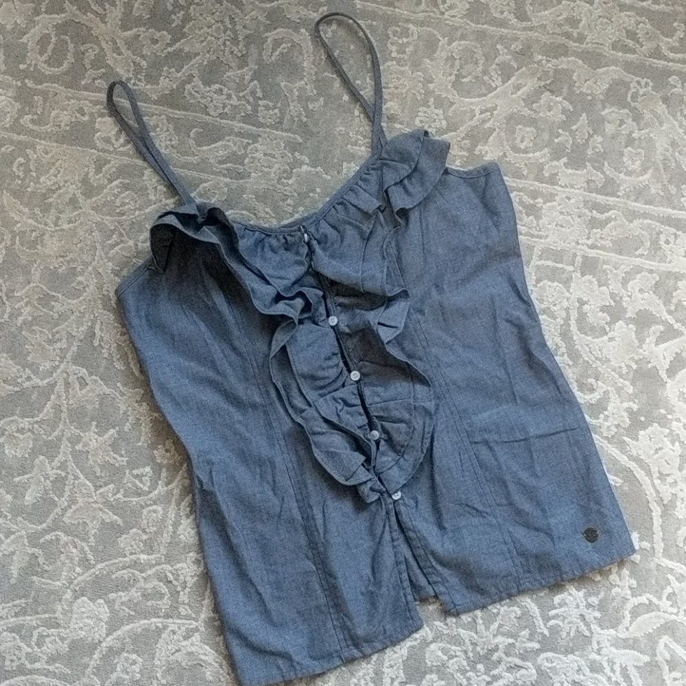Tommy Girl Chambray Tank Top Small NWOT